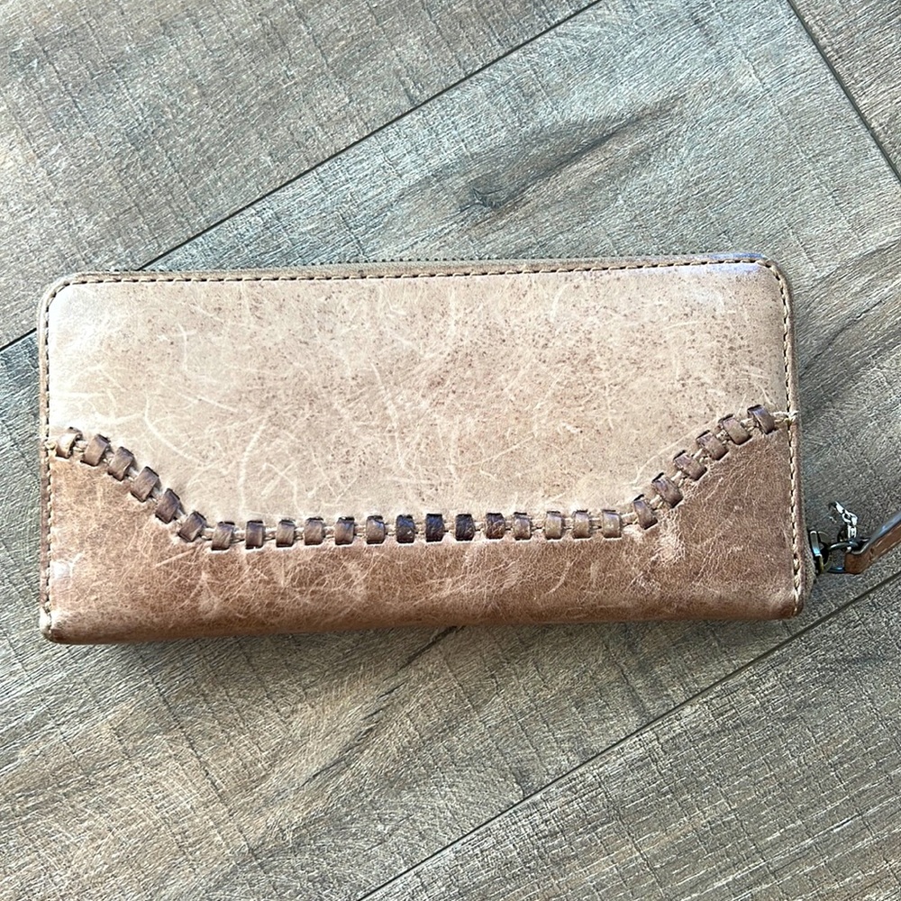 Frye Leather Zip Wallet